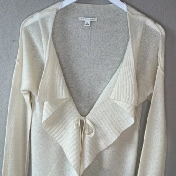 Banana Republic Tie Front Waterfall Cardigan Sweater Size Small - Picture 2 of 10